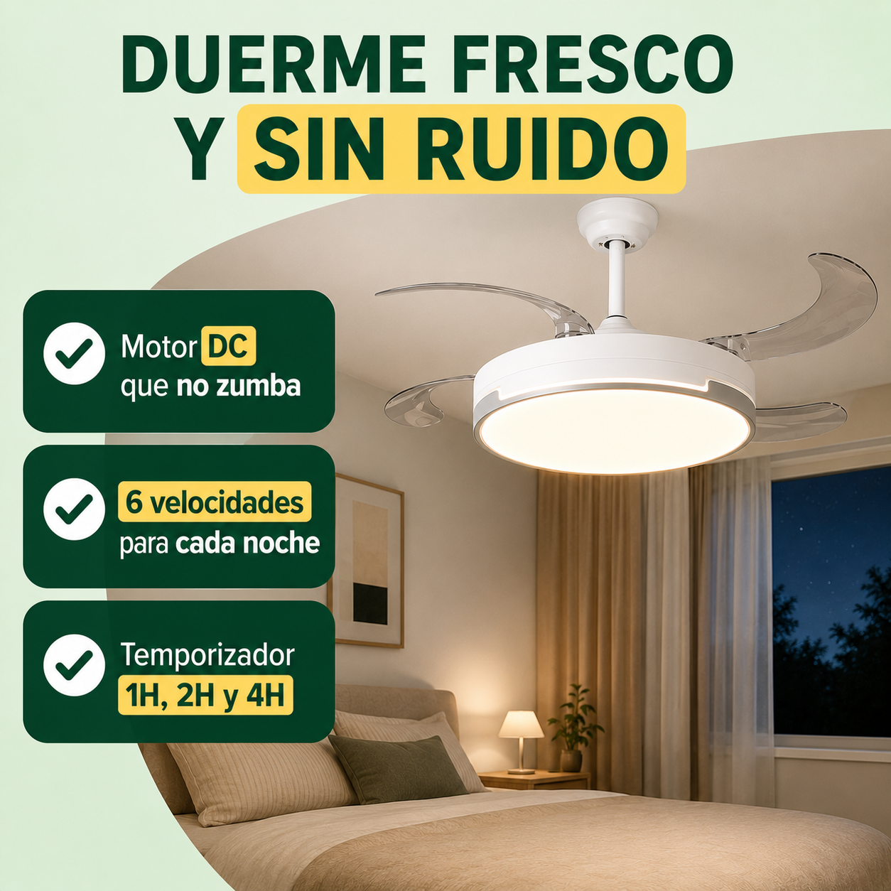 El calor no te deja dormir (y el ruido del ventilador, tampoco)
