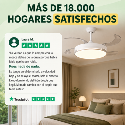 Ventilador de Techo AERIS – Lámpara de día, brisa fresca de noche
