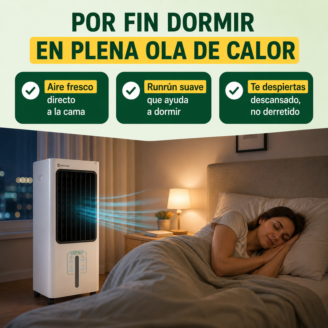 Dormir del tirón cuando aprieta el calor