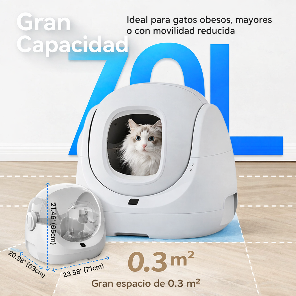 Caja de Arena Autolimpiante Catlink – Higiene Total Sin Esfuerzo