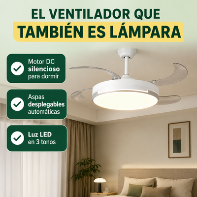 Ventilador de Techo AERIS – Lámpara de día, brisa fresca de noche