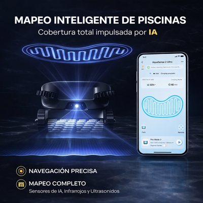 Robot Limpiapiscinas Inteligente AquaSense 2 Ultra – Limpieza Total Sin Esfuerzo