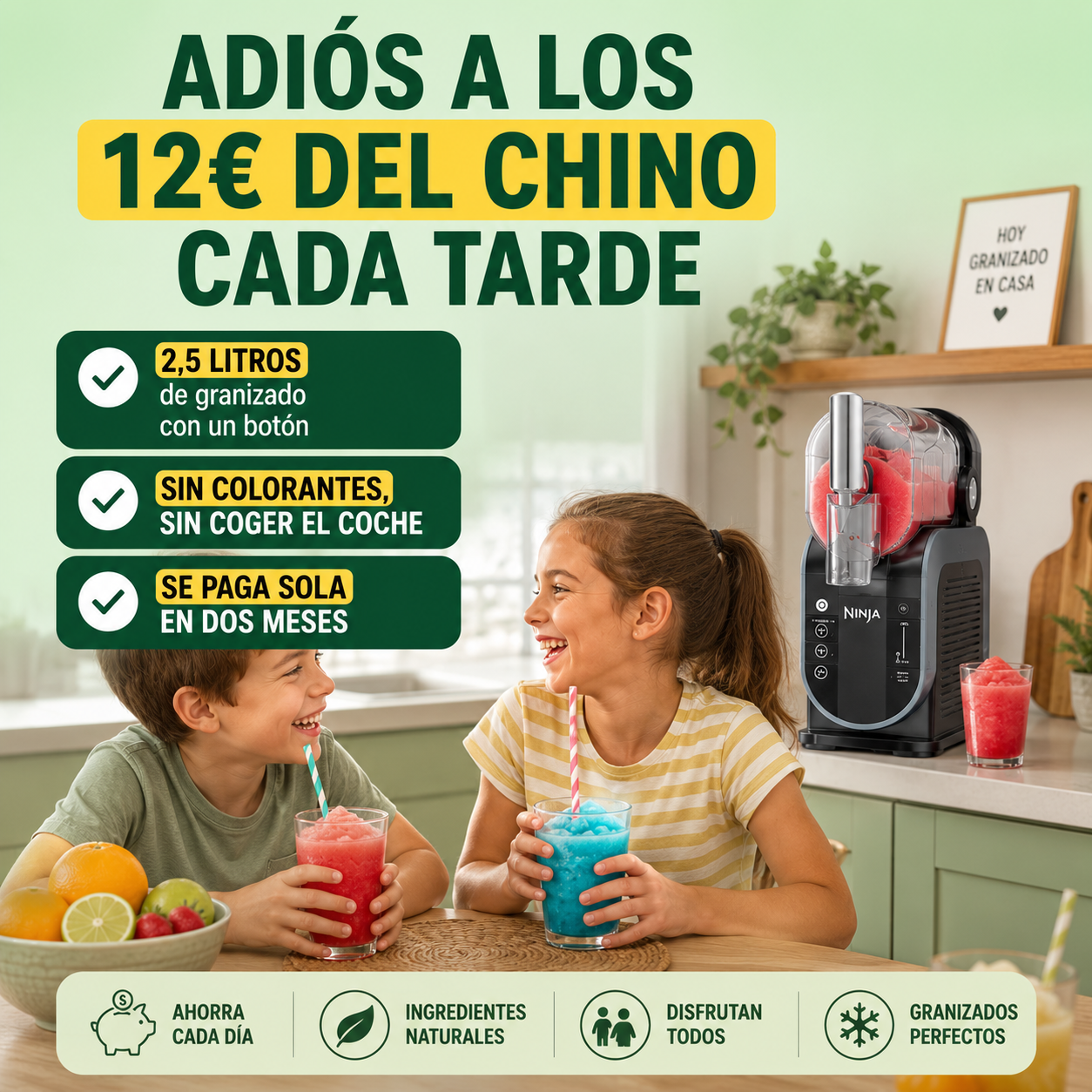 Adiós a los 12€ del chino cada tarde con los niños
