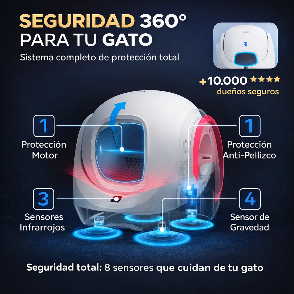 Caja de Arena Autolimpiante Catlink – Higiene Total Sin Esfuerzo