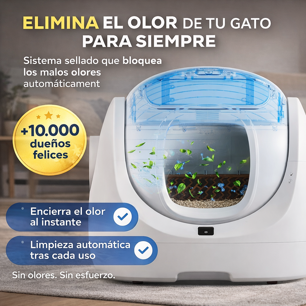 Caja de Arena Autolimpiante Catlink – Higiene Total Sin Esfuerzo